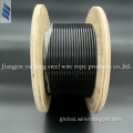 Black Nylon Jacket Rope High Quality 4.8mm Black TPU/PA/NYLON Coated GYM Cable Manufactory
